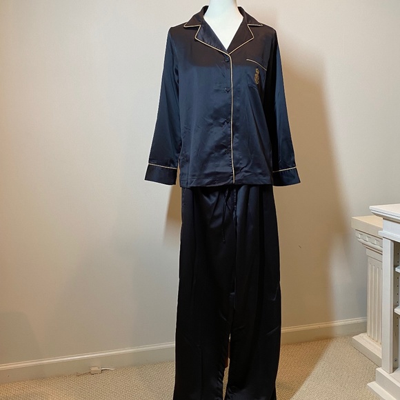 Ralph Lauren Other - Ralph Lauren Black Satin Pajama Set